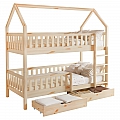 Montessori patrová postel, přírodní, VENITA TYP 2