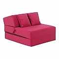 Skládací matrace/křeslo, 2v1, růžová magenta, PELOS