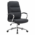 Kancelářské křeslo, černá/chrom, ADMON