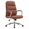 Kancelářské křeslo, hnědá camel/chrom, ADMON