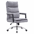 Kancelářské křeslo, šedá/chrom, ZAVIER