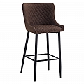 Barová židle, hnědá/černá, CEZARIA