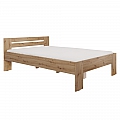 Postel, 140x200, dub artisan, BASIS