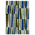 Moderní vlněný kusový koberec Scion Saku Olive 123417 Brink & Campman