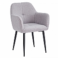 Jídelní křeslo, šedá/černá, SENER