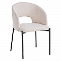 Jídelní židle, béžová/černá, LONKA
