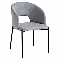 Jídelní židle, šedá/černá, LONKA