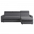 Rohová sedací souprava, šedá, pravá, MORA ROH