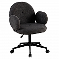 Kancelářské křeslo, šedá/černá, TURIO