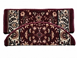Nášlapy na schody Granada 1025 vínový - 25 x 80 cm obdélník