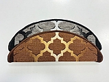 Nášlapy na schody Marocco - Marocco 1017 šedý 24 x 65 cm půlkruh