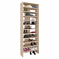 Vysoký regál/botník, dub sonoma, OSKI