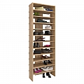Vysoký regál/botník, dub artisan, OSKI