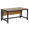 Psací stůl, dub/černá, 150x80 cm, KILIS NEW