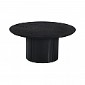 Konferenční stolek, černá, průměr 80 cm, MAHIR TYP 2