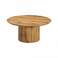 Konferenční stolek, dub, průměr 80 cm, MAHIR TYP 2