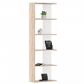 Regál, dub sonoma/bílá, AGATIO