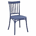 Stohovatelná židle, modrá, SAZEN