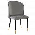 Jídelní židle, šedá Velvet látka/černá, UDAJA