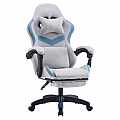 Kancelářské/herní křeslo, šedá/modrá, ZODIA