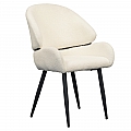 Jídelní židle, bílá/černá, SANAKO TYP 1