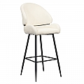 Barová židle, bílá/černá, SANAKO TYP 2