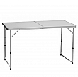 Skládací kempinkový stůl, 120 cm, hliník/MDF, KEPI TYP 1