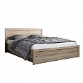 Postel s úložným prostorem, 160x200, dub sonoma, JESI NEW