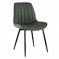 Židle, ekokůže zelená/černá, HAZAL