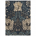 Květinový vlněný koberec Morris & Co Honeysuckle&Tulip woad/thyme 130408 Brink & Campman