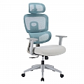 Kancelářské křeslo, neomint/světle šedá/šedá, ERMEN