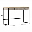 Toaletní stolek, šedohnědá Taupe/dub silverjack, DOMCA 2S