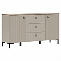 Komoda, šedohnědá Taupe/dub silverjack, DOMCA 2D3S