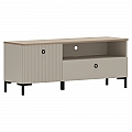 TV stolek, šedohnědá Taupe/dub silverjack, DOMCA 1K1S