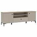 TV stolek, šedohnědá Taupe/dub silverjack, DOMCA 2D1S