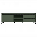 TV stolek, smoke zelená/černá, LONGY RTV1K2So