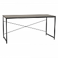 Psací stůl, beton/černá, 150x60 cm, MELLORA