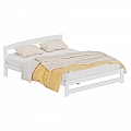 Postel s roštem, bílá, 160x200, AZRA