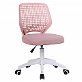 Otočná židle, růžová/bílá, SATOZ
