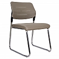 Zasedací židle, světle hnědá/chrom, KLEDI