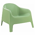Stohovatelné křeslo, zelená, plast, SOKRA NEW