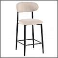 Barová židle, béžová látka/černá, ZAJDA TYP 2