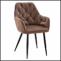 Designové křeslo, hnědá Velvet látka, VERIO NEW