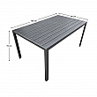 Zahradní stůl, hliník, černá, ZINAN