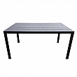 Zahradní stůl, hliník, černá, ZINAN