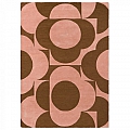 Moderní kusový koberec Orla Kiely Prism Flower pink-terracota 158002 Brink & Campman