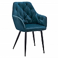 Designové křeslo, tyrkysová Velvet látka, VERIO NEW