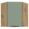 Horní rohová skříňka, aquamarine/dub artisan, ARSANY 60x60 GN-72 1F