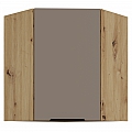 Horní rohová skříňka, sandgrau/dub artisan, FRISBO 60x60 GN-72 1F