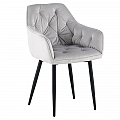 Designové křeslo, světlešedá Velvet  látka, FEDRIS 2 NEW